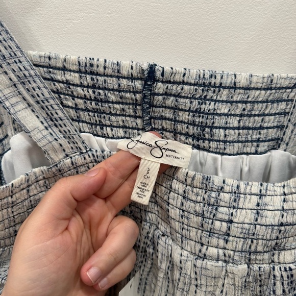 Jessica Simpson Maternity Cold Shoulder Belted Dress Small - Picture 5 of 10